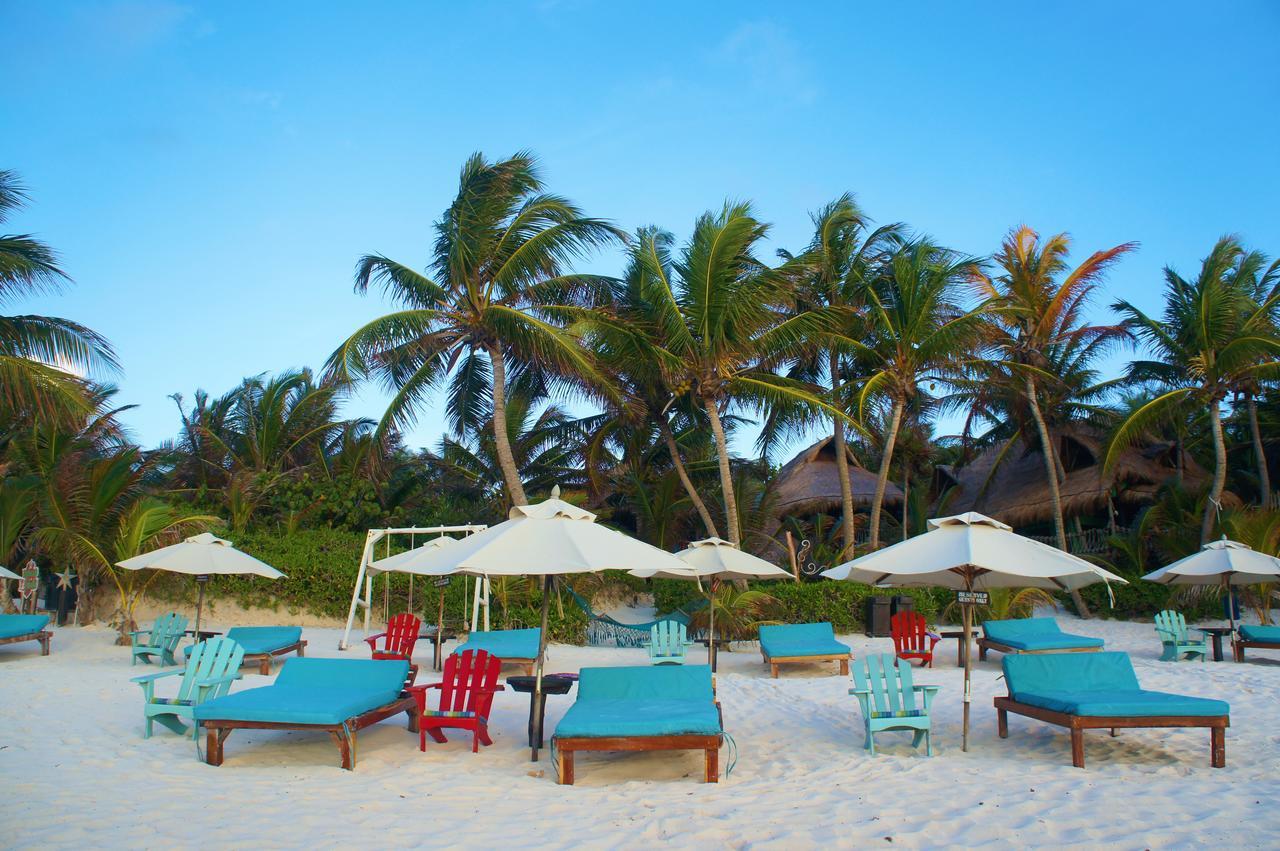 Cabanas La Luna Hotell Tulum Exteriör bild